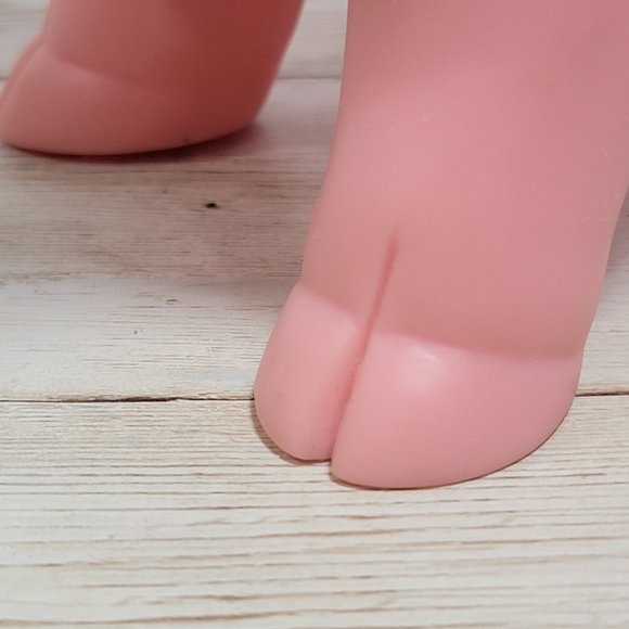 Schylling Rubber Piggy Bank with‎ blue white bandana and plug - Picture 16 of 16